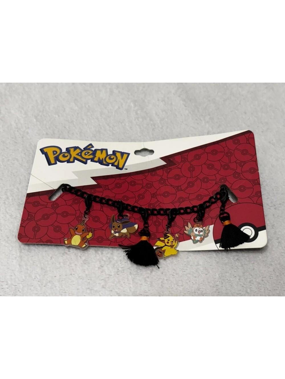 Pokemon Charm Bracelet Pikachu Evee Rowlett Charmander Pokémon Halloween || NEW